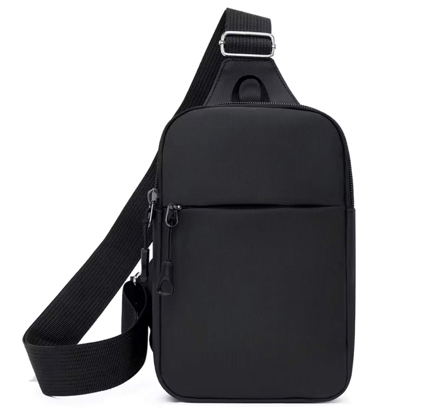 Small Crossbody Shoulder Bag All Black Compact Stylish Versatile Use Simple Design Convenient Carry for Camera & Smartphone Women's Backpack Sling