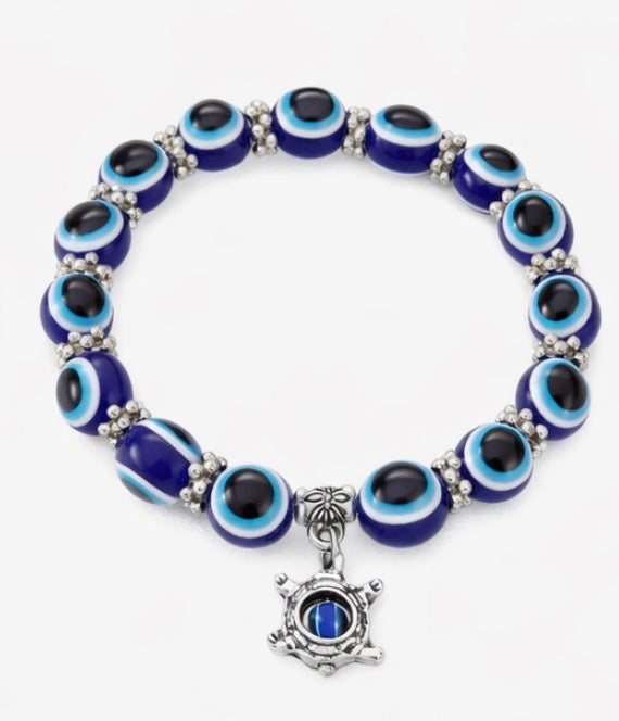Protective Evil Eye Bracelet Adjustable Beaded Charm Bracelet (4 Styles)