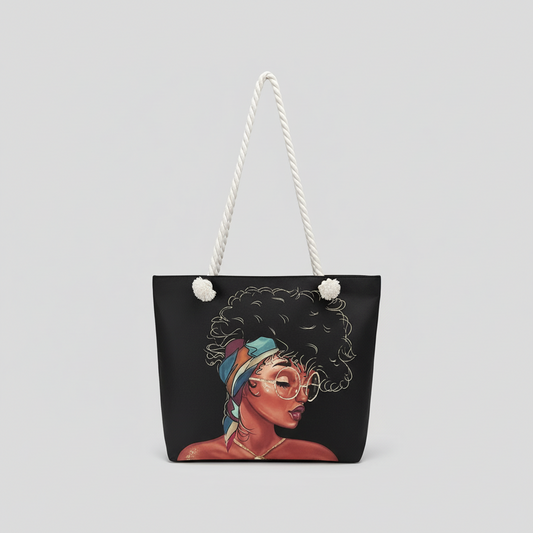 Colorful Patterned Y2K Tote Bag