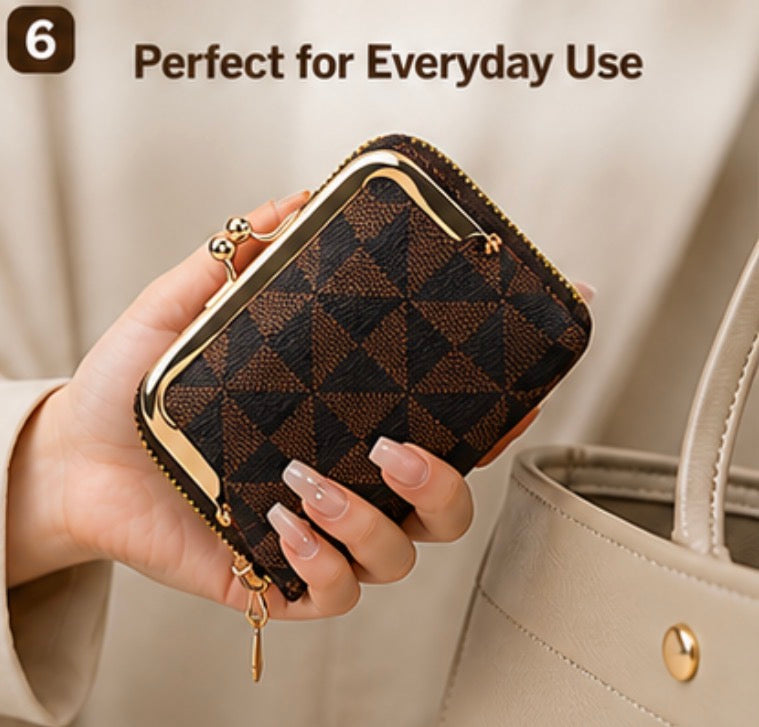 Women’s Small Wallet with Zipper & Coin Purse
