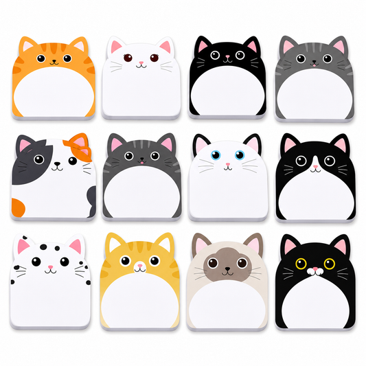 Cute Cat Sticky Notes Set