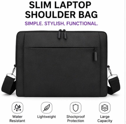 Slim Waterproof Laptop Shoulder Bag