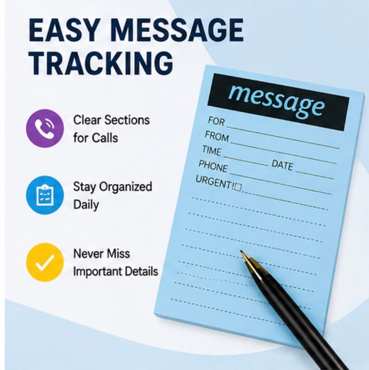 3-Pack Multicolor Message Notepa