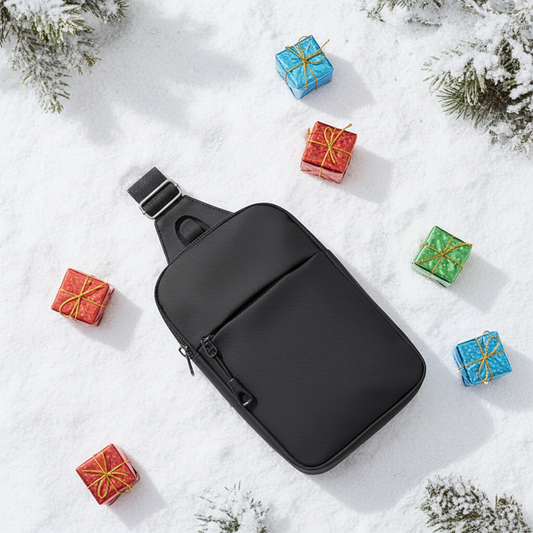 Small Crossbody Shoulder Bag All Black Compact Stylish Versatile Use Simple Design Convenient Carry for Camera & Smartphone Women's Backpack Sling