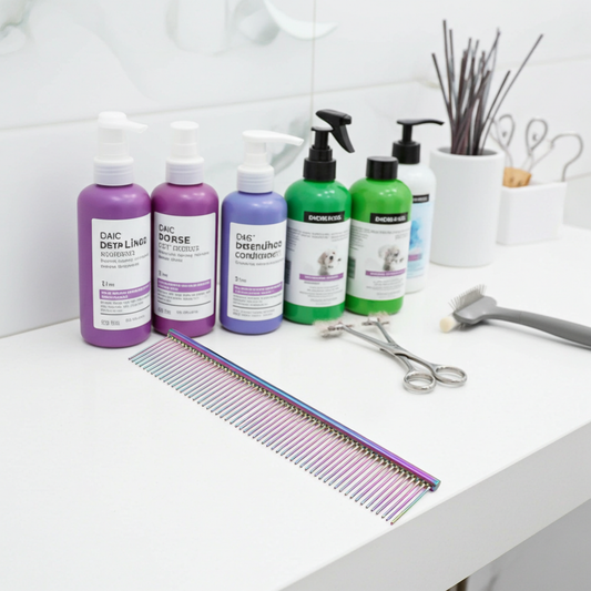 Professional Rainbow Iridescent Metal Hair Comb Wide Tooth Styling Tool Durable Construction for All Hair Types Premium Design Versatile Styling