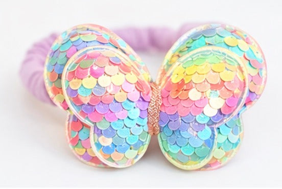 Sequin Butterfly Hair Ties