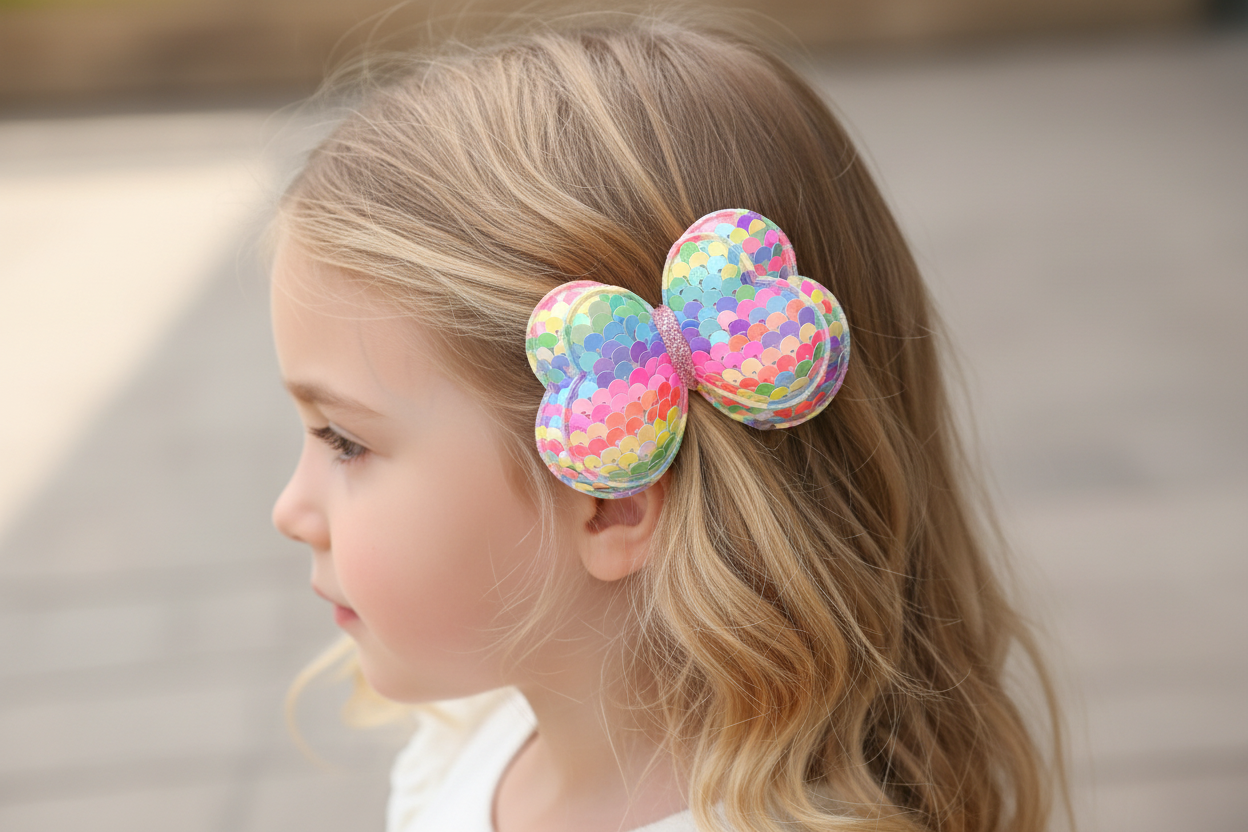 Sequin Butterfly Hair Ties