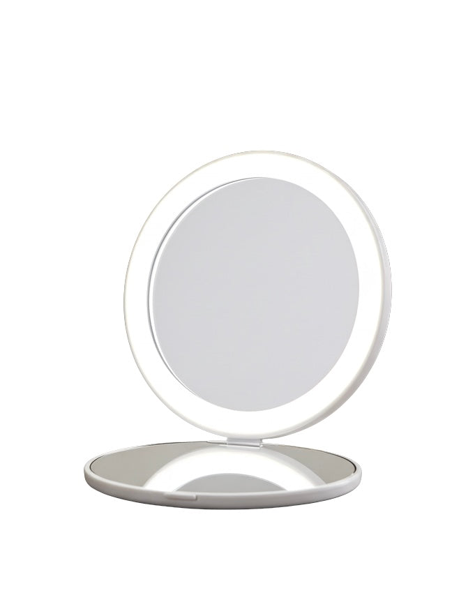 Compact light up make up mirror