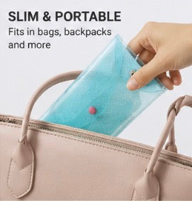 Glitter PVC Envelope Pouch, Transparent Snap Closure Pencil Case, Waterproof Cosmetic & Makeup Bag, Cash Envelope Wallet, Travel Organizer for Pens, Receipts & Accessories