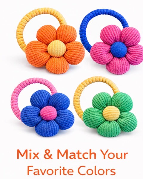 Cute Flower Hair Tie