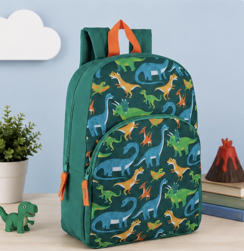 Dinosaur Print Day Bag – Lightweight Everyday Backpack