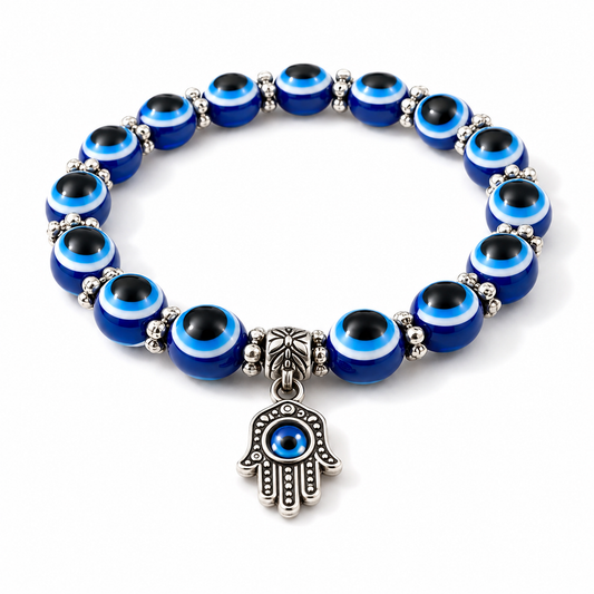 Protective Evil Eye Bracelet Adjustable Beaded Charm Bracelet (4 Styles)