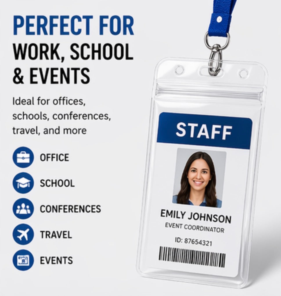 10 Vertical Badge Holders