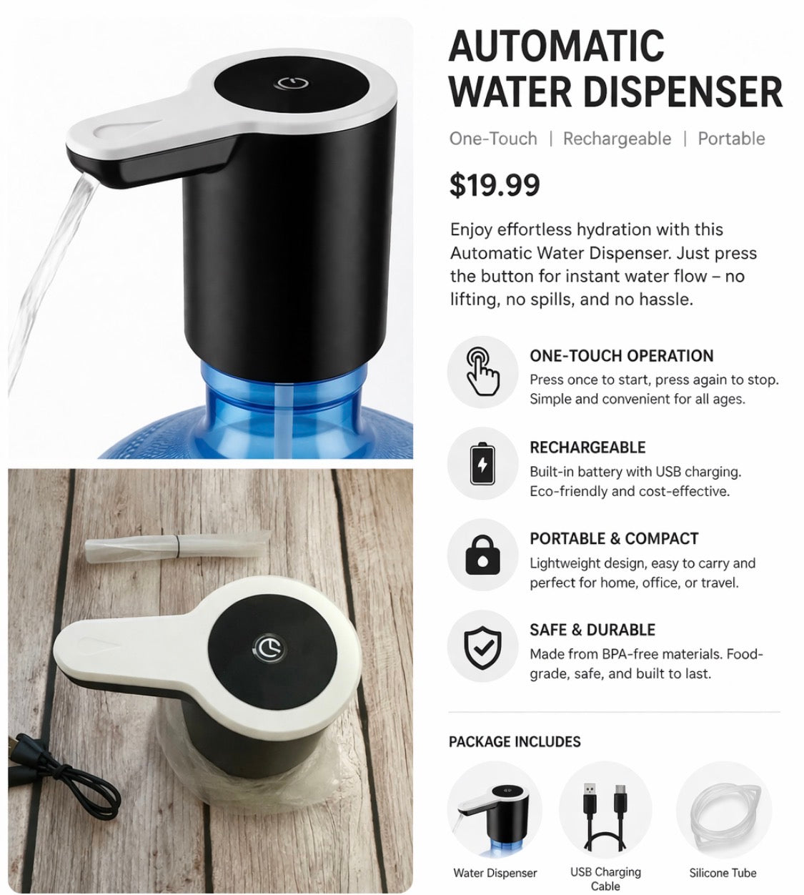 Automatic Water Dispenser Pump