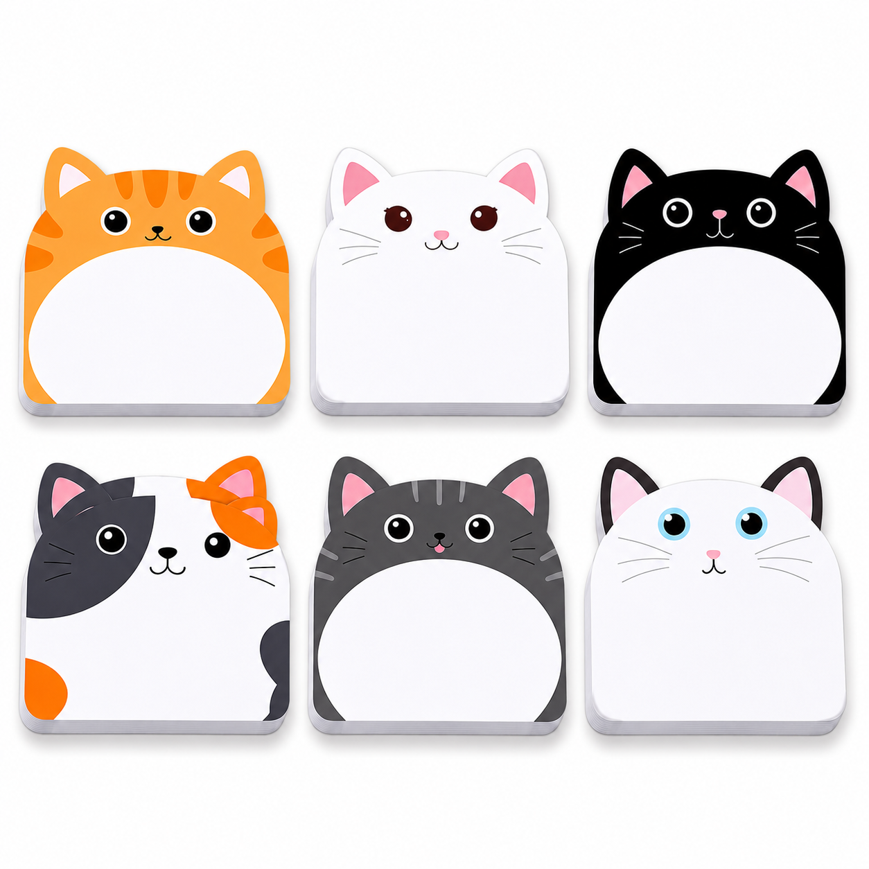 Cute Cat Sticky Notes Set