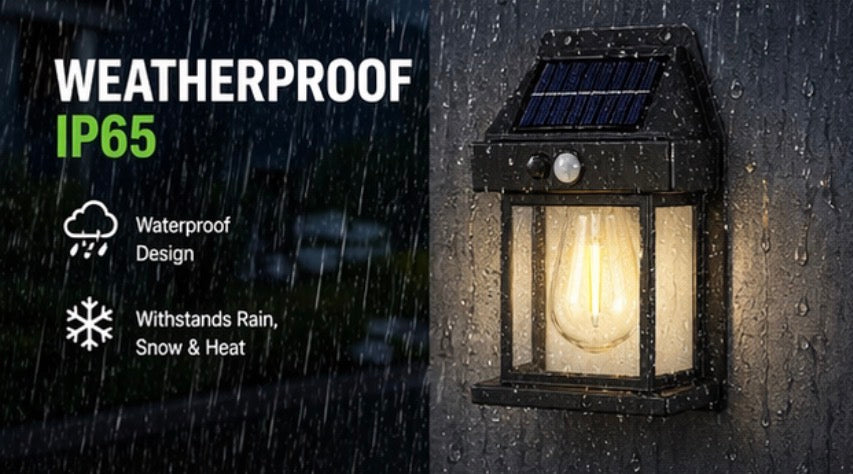 Solar Wall Light Outdoor with Motion Sensor