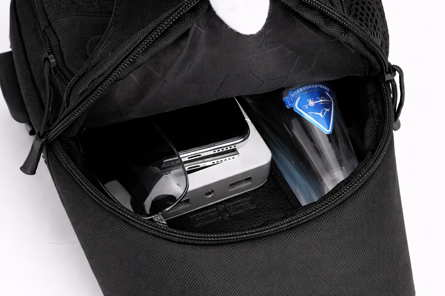 Men's Outdoor Body Bag with USB Port
