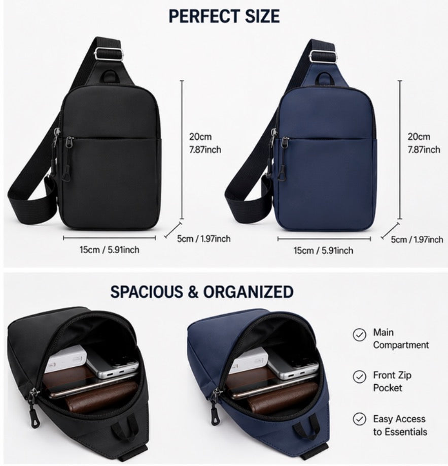 Mini Crossbody Chest Bag for Men & Women