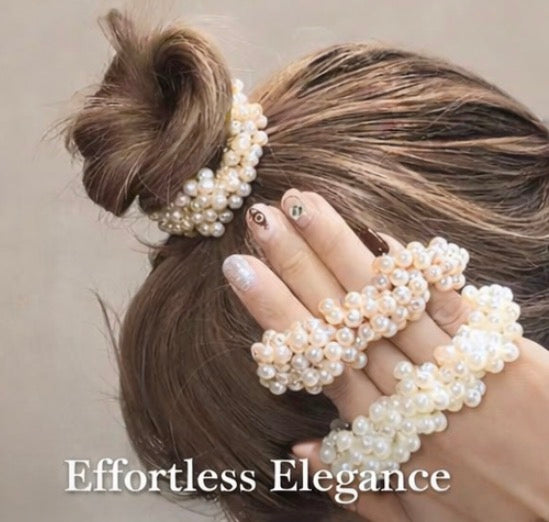 Luxury Pearl Scrunchie