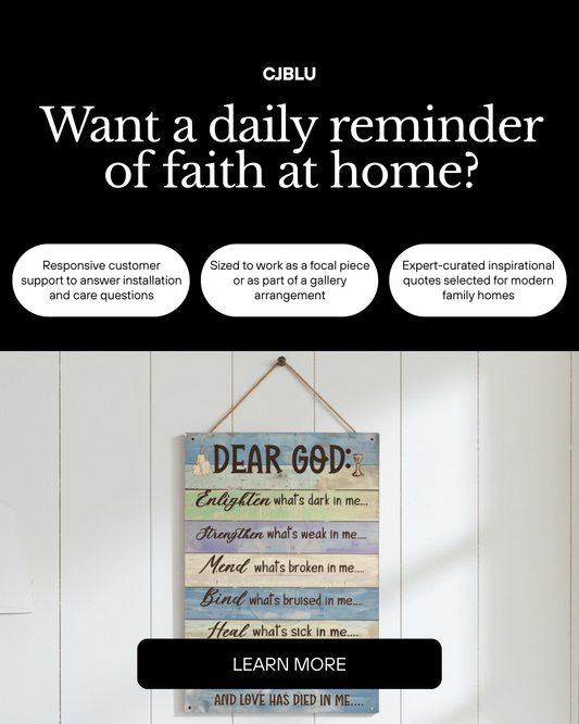 Religious Wall Art Inspirational Quotes for Home Decor Ornaments Spiritual Vibe Motivation Message of Hope and Guidance