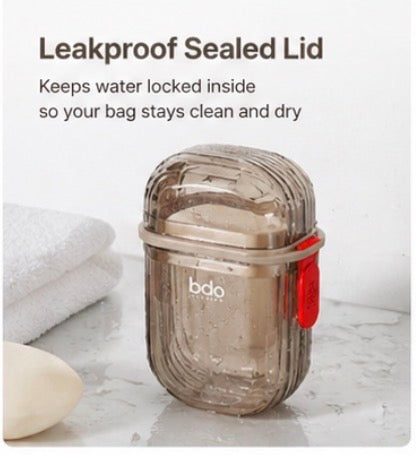 Travel Soap Box with Sealed Lid