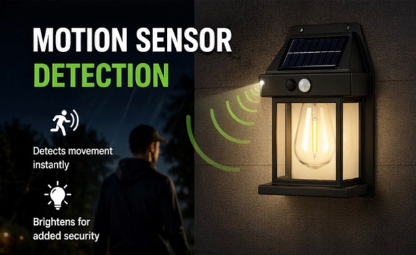 Solar Wall Light Outdoor with Motion Sensor