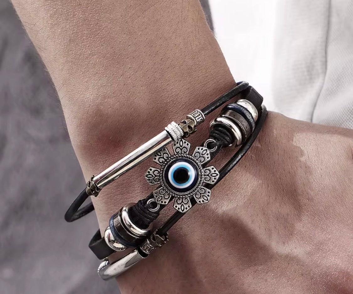 Evil Eye Bracelet Vintage Punk Style