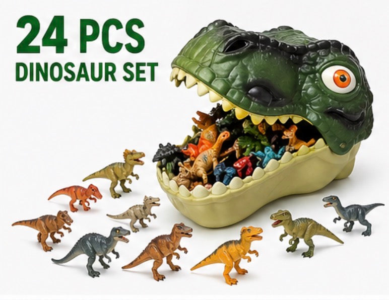 Dinosaur Toy Set for Kids â€“ 24 PCS