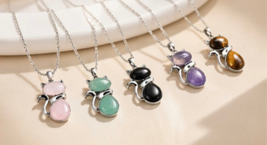 Cat Pendant Necklace for Women