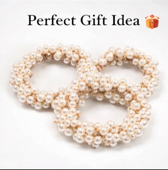 Luxury Pearl Scrunchie