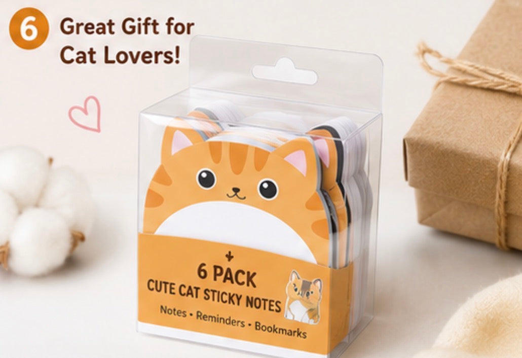 Cute Cat Sticky Notes Set