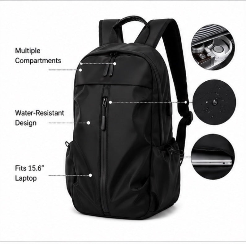 USB Charging Laptop Backpack – Anti-Theft Travel Bag