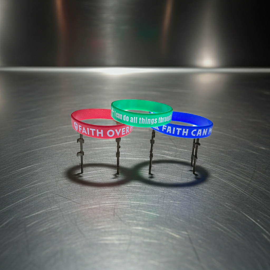 Christian Bible Verse Silicone Bracelets Unisex Comfortable Flexible Wear Inspirational Versatile for Everyday Use Soft Touch Spiritual Accessory