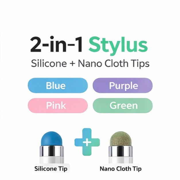 2-in-1 Capacitive Touchscreen Stylus pens