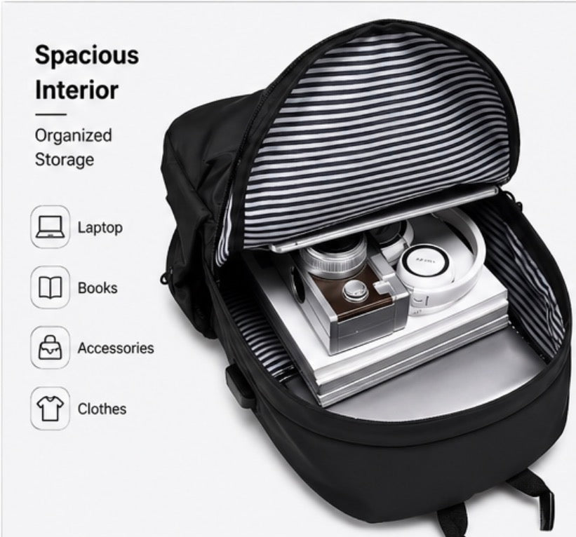 USB Charging Laptop Backpack – Anti-Theft Travel Bag