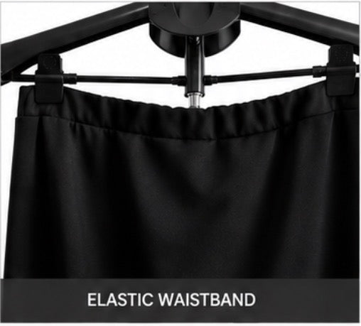 Women’s High Waist Pencil Skirt – Stretch Knee Length Business Casual Pull-On Midi Skirt for Office, Work & Everyday Wear