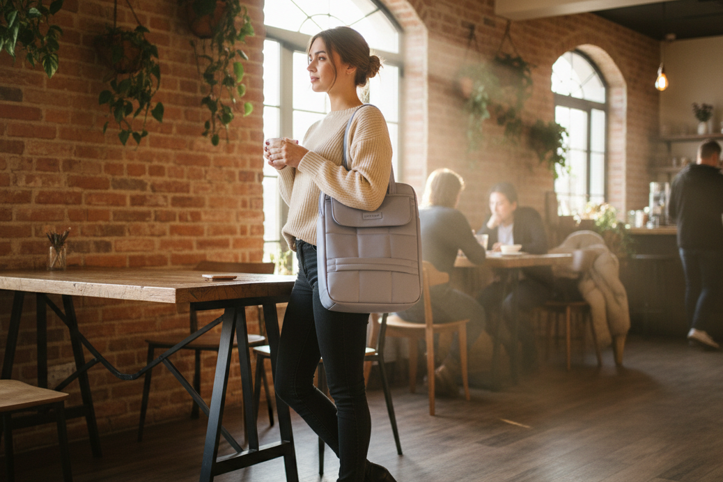 Minimalist Padded Laptop Tote Bag