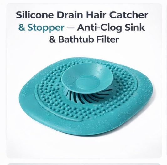 Silicone Drain Hair Catcher & Stopper