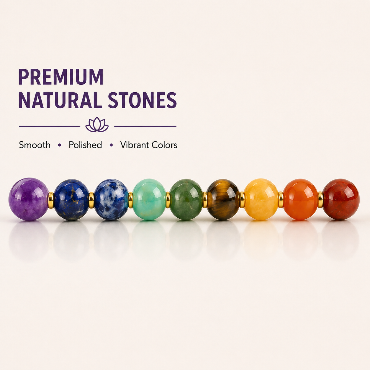 7 Chakra Gemstone Bracelet (2 pack)