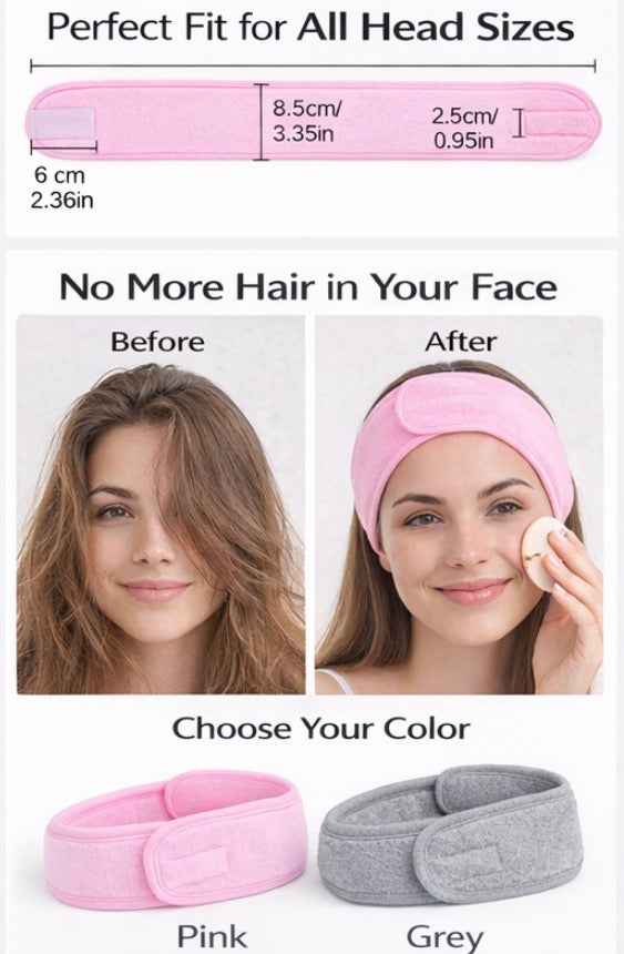 Spa Headband for Skincare & Makeup
