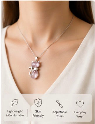 Cat Pendant Necklace for Women