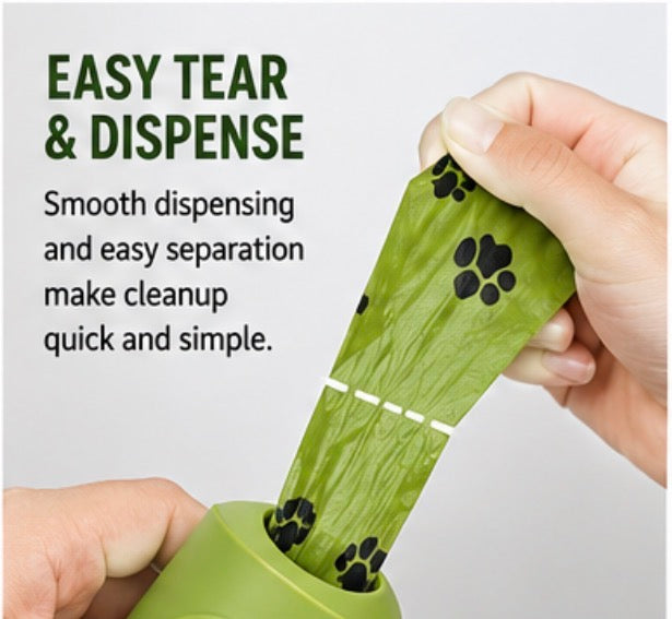Dog Poop Bag Dispenser with Waste Bags