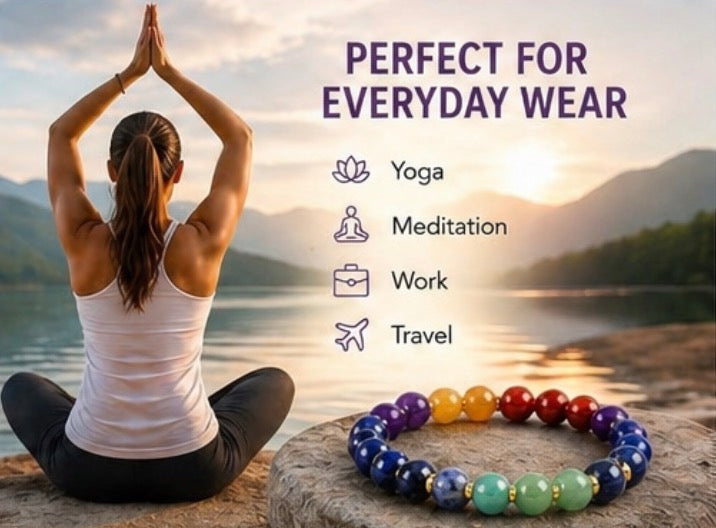 7 Chakra Gemstone Bracelet (2 pack)