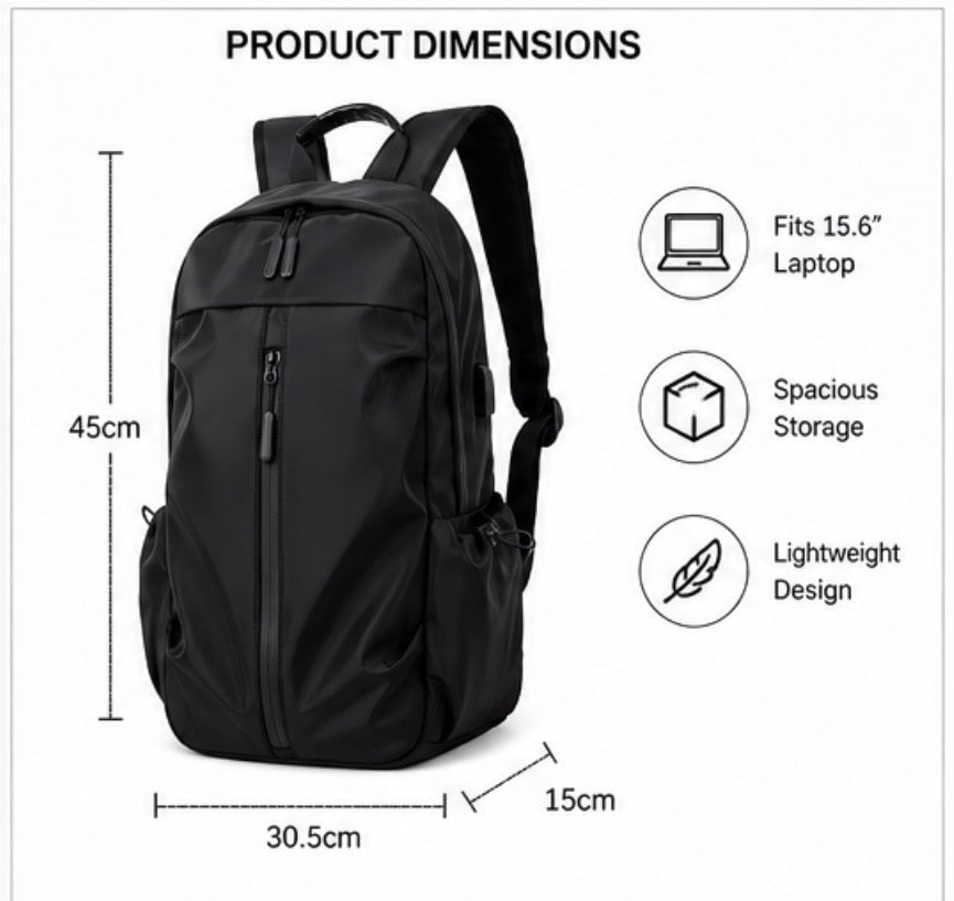 USB Charging Laptop Backpack – Anti-Theft Travel Bag