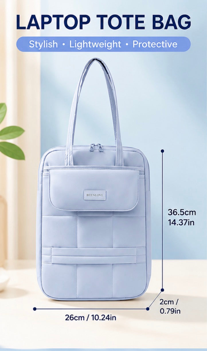 Minimalist Padded Laptop Tote Bag
