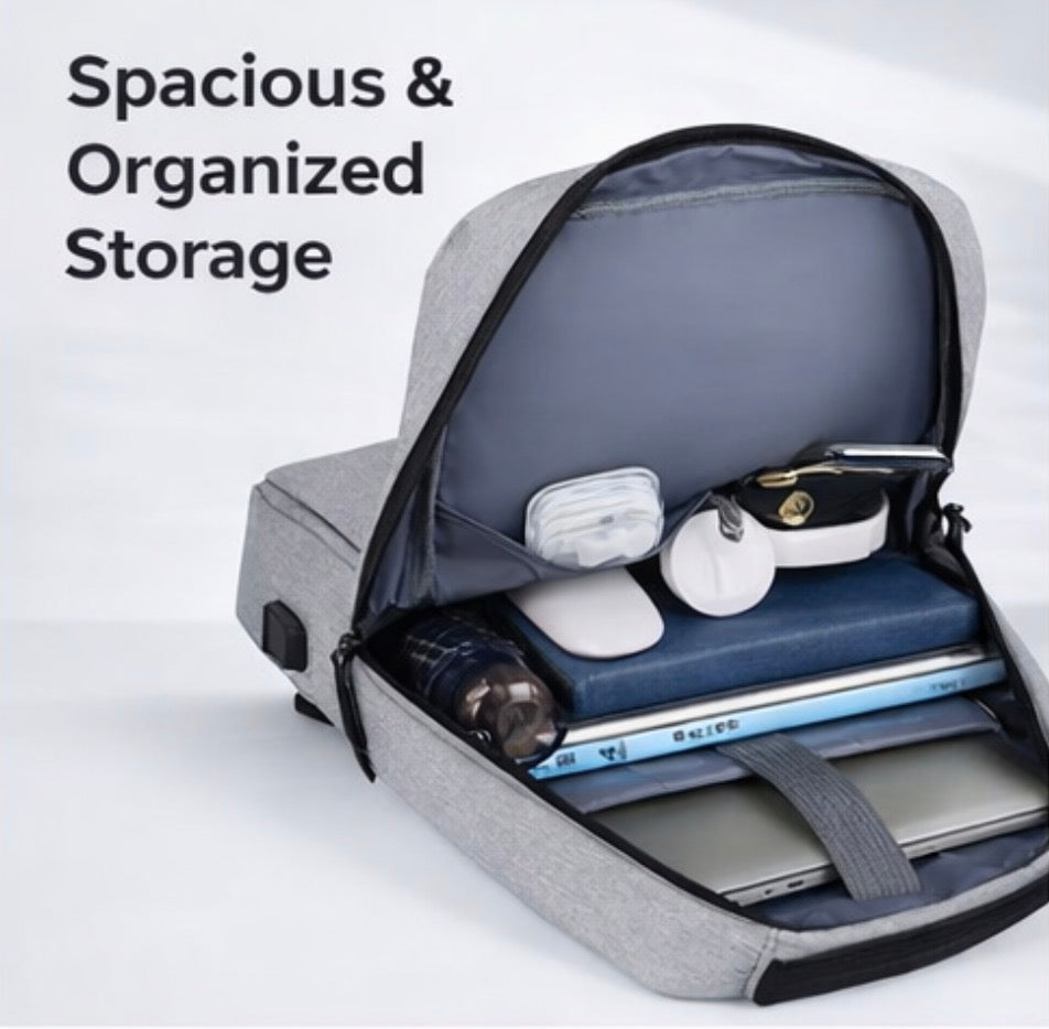 Waterproof Laptop Backpack with USB Charging Port