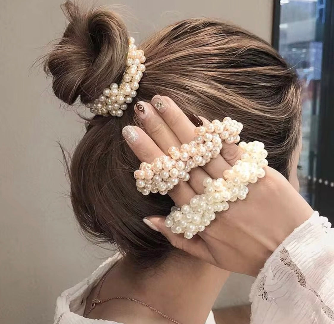 Luxury Pearl Scrunchie