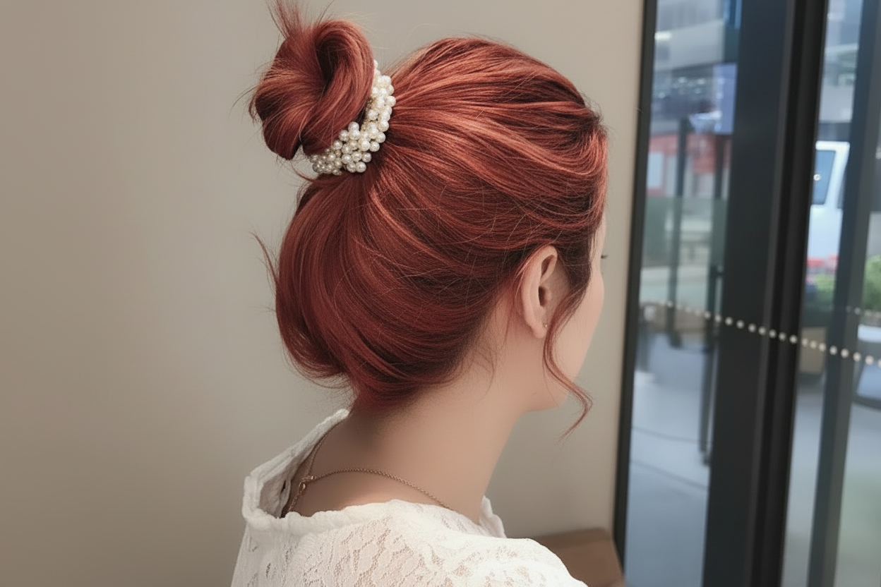 Luxury Pearl Scrunchie