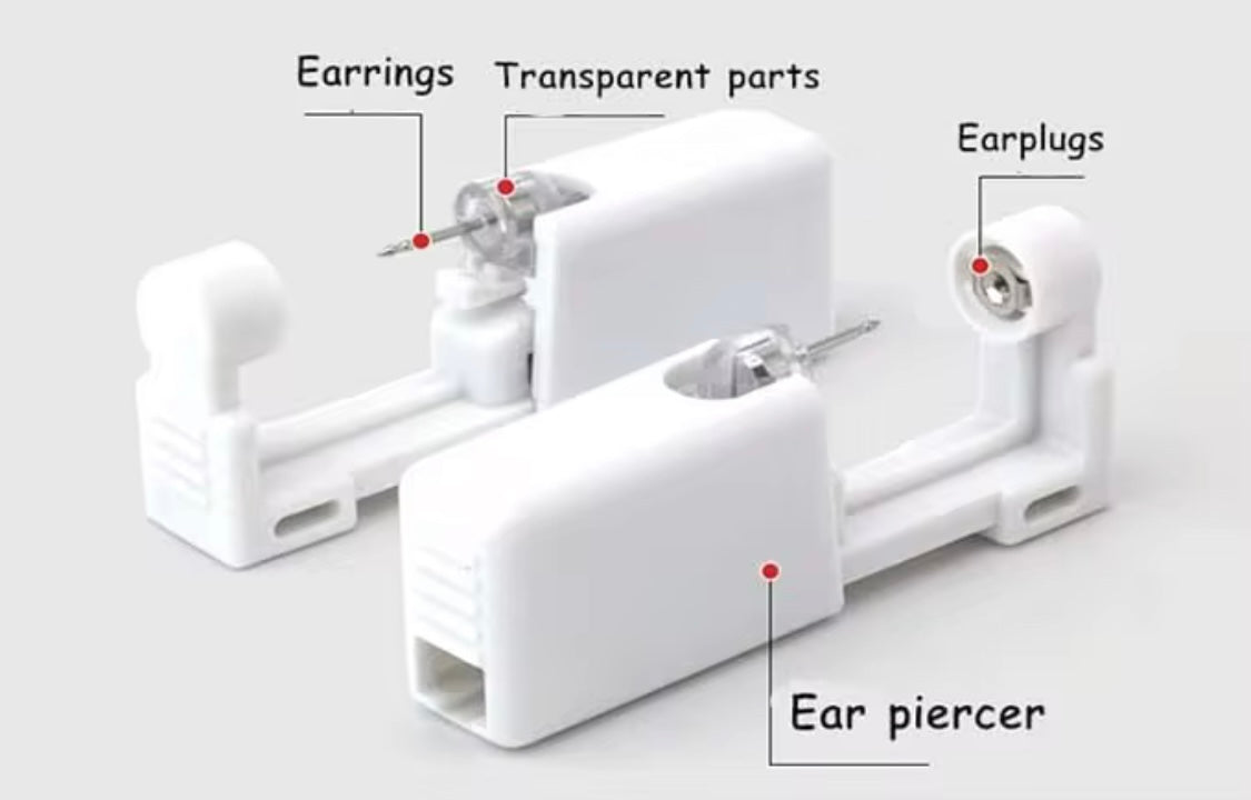 Gun Piercer Tool Machine-Disposable Safe Sterile Ear Piercing Stud Body Unit 1PC