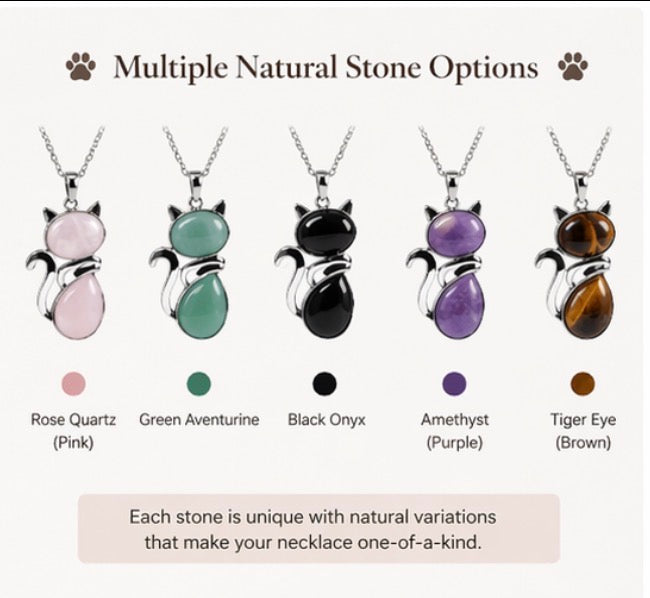 Cat Pendant Necklace for Women